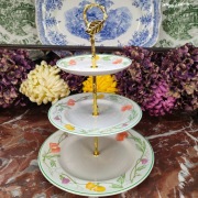 Angielska etażerka 3-poziomowa - Summer Delight - Johnson Brothers