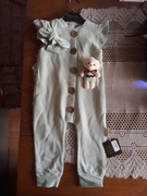 Bawełniany pajacyk z misiem