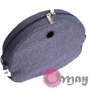 Granatowy organizer do Obag MOON LIGHT len Wodoodporny 2 kieszenie OMAY