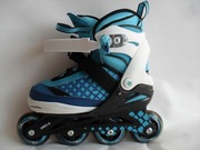 NOwe5- CRIVIT SOFTBOOT ŁYŻWOROLKI - rolki z regulacją szer i dł. 33-37