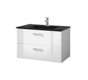 Szafka łazienkowa z umywalką ceramiczną i korkiem KLIK-KLAK nowa 80X45