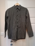 Koszula męska w kratę klasyczna elegancka bawełniana na święta 