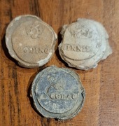 Zestaw 3x plomba ołowiana celna Winniki, Hodonin, Koszyce Austro-Węgry 