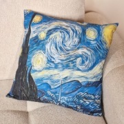 45x45 cm Piękna Poszewka Malarz Gwieździsta Noc Obraz Van Gogh