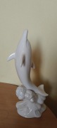 Porcelana delfin 27 cm wysokość 