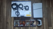 Konsola PS5 Slim 1TB 4 gry gwarancja jeszcze 17 miesięcy