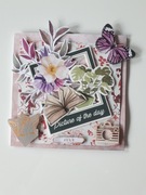 Kartka okolicznościowa imieninowa scrapbooking 