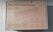 Zestaw konstrukcyjny Edyfico Most o zmiennym łuku z drewna Montessori STEM 