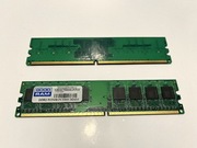 Pamięci RAM 2x256MB DDR2, Goodram 667MHz, sprawne