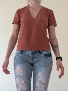 T-shirt Natula Clothing „Luzak Cynamon” XS/S bawełna organiczna 