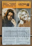 Słuchawki UNITRA Tonsil SN 50 - Instrukcja Informacyjno-Techniczna