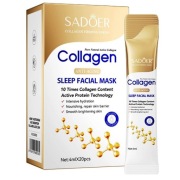 40x Maska Kolagenowa 10x Moc Kolagenu na Noc Efekt Anti-Aging Młodsza Cera!