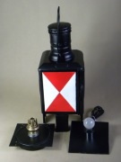 Kolekcjonerska niemiecka kolejowa lampa naftowa 1979 r. nafta/prąd