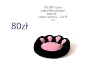Legowisko GO GIFT XL łapa czarno różowa 