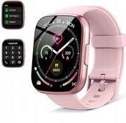 Smartwatch Poounur T80 Damski zegarek RÓŻOWY 