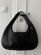 Czarna duża pleciona torebka NA-KD nowa