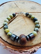 Bransoletka damska wyjątkowa z kamieni naturalnych na prezent amulet 