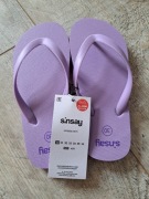 Klapki japonki dziewczęce Sinsay - rozm 30 - fioletowe