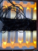 Lampki choinkowe 10 szt. stare migoczące LED woskowe