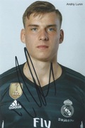 Andriy LUNIN oryginalny autograf! REAL MADRYT