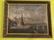 Stary obraz - zegar obrazowy