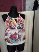 Koszulka komiks odkryte ramiona 