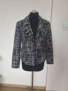 Śliczna tweedowa marynarka żakiet elegancki jesienny 40