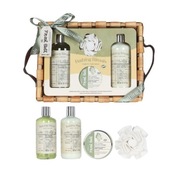 Gloss! Bathing Rituals. Zestaw. Żel, balsam, peeling, myjka. 