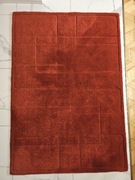 Miękki wełniany dywan 120x170 cm czerwony burgund włosie