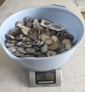 Monety obiegowe PRL na wagę - 3,8 kg