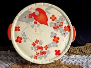 TORTOWNICA,Drezno.MAJOLIKA URANOWA.średn.30cm.