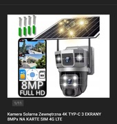 Kamera zewnętrzna na kartę sim z Panelem słonecznym 