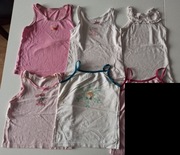 podkoszulki dla dziewczynki zestaw 6 szt. r. 98-122 Hello Kitty Frozen dz