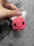 różowa pszczółka na szydełku handmade 