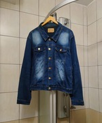 bluza koszula dżinsowa Beesty jeansowa damska L elastyczna vintage ciemna