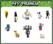 Figurki Ludziki Typu Minecraft 10sztuk Duże składane jak LEGO.