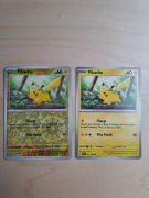 Karty pokemon Pikachu - 025/165 - SV: Normal + reverse holo