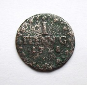 1 pfennig 1798  Fryderyk August Saksonia