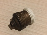 Oprawka żarówki z porcelaną - retro, vintage