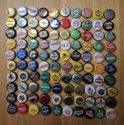 Zestaw stare kapsle od piwa 100 szt.