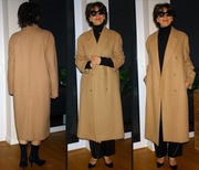 Massimo Dutti plaszcz welniany bezowy M/L 38/40