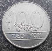 100 złotych 1990 miedzionikiel