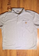 Polo Carhartt r. 2XL męskie szare kr rękaw
