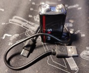 Soshine akumulator bateria 9V 1000mAh LiPo ładowalna USB