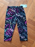 Nowe krótkie legginsy 110-116 moraj czarne we wzorki