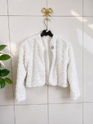Białe bolerko eleganckie | roz. 152 / XS | wesele, komunia