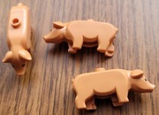 Lego 3 szt Nougat Pig Animal świnia 87621pb01 NOWE