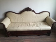 Antyk sofa ,skóra naturalna 
