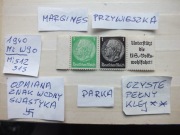 2szt. znaczki parka Mi W90 pw pasek Niemcy 1940r.HINDENBURG Rzesza czyste**