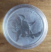 KOMSCO Zi:Sin Gallus 2017 Srebro AG 1 oz